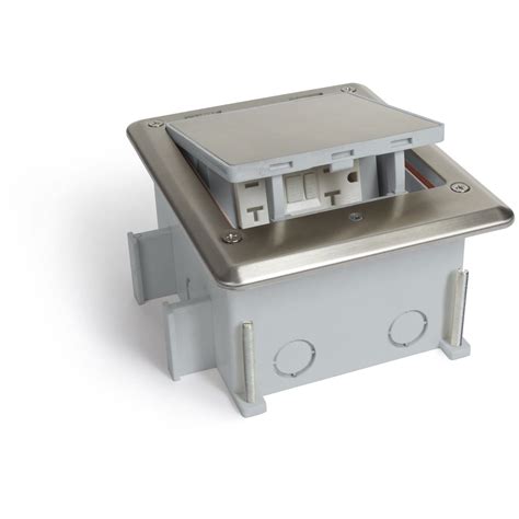 exterior grade electrical floor box|electrical outlets in floor residential.